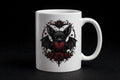 White glossy mug
